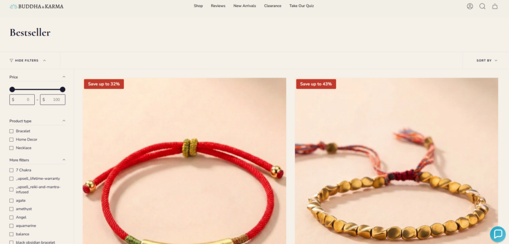 How This Shopify Store Turns Jewelry Into Belief-Collection Page Design Approach