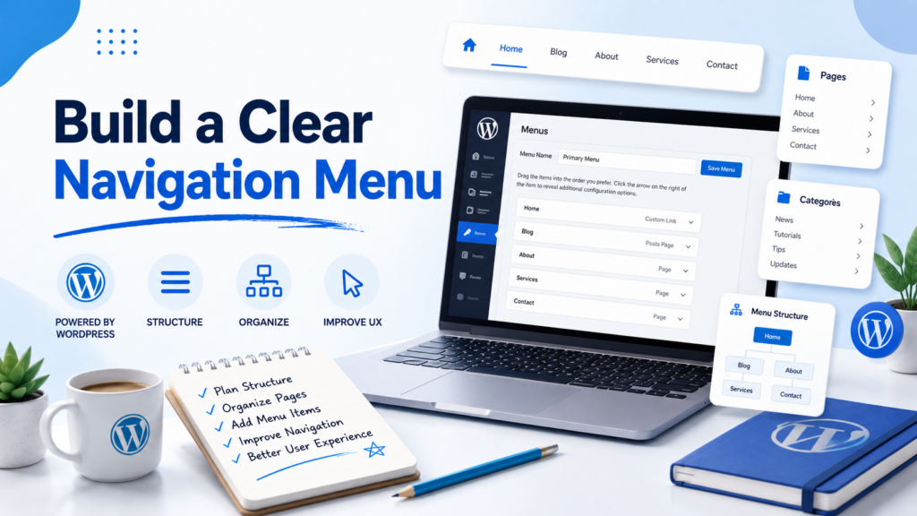 How to Create a Blog on WordPress Without Confusion-Build a Clear Navigation Menu