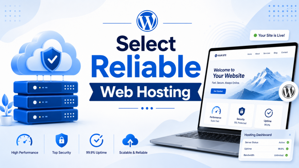 How to Create a WordPress Site the Smart Way-Select Reliable Web Hosting