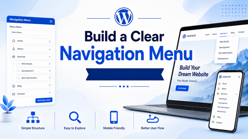 How to Create a WordPress Site the Smart Way-Build a Clear Navigation Menu