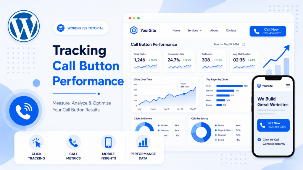 How to Make a Call Button on WordPress Easily-Tracking Call Button Performance
