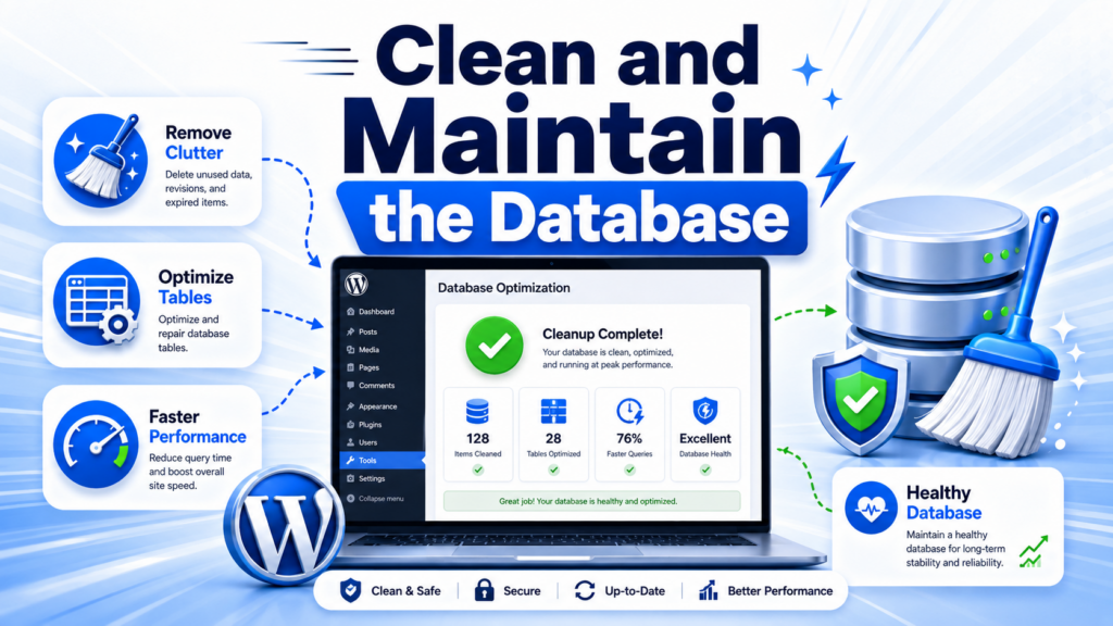 How to Speed Up Your WordPress Site Without Breaking It-Clean and Maintain the Database