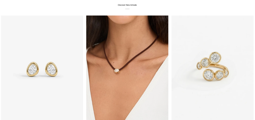 Designing a Luxury Jewelry Shopify Experience-Product Discovery on the Homepage-Building a Smooth Shopping Flow