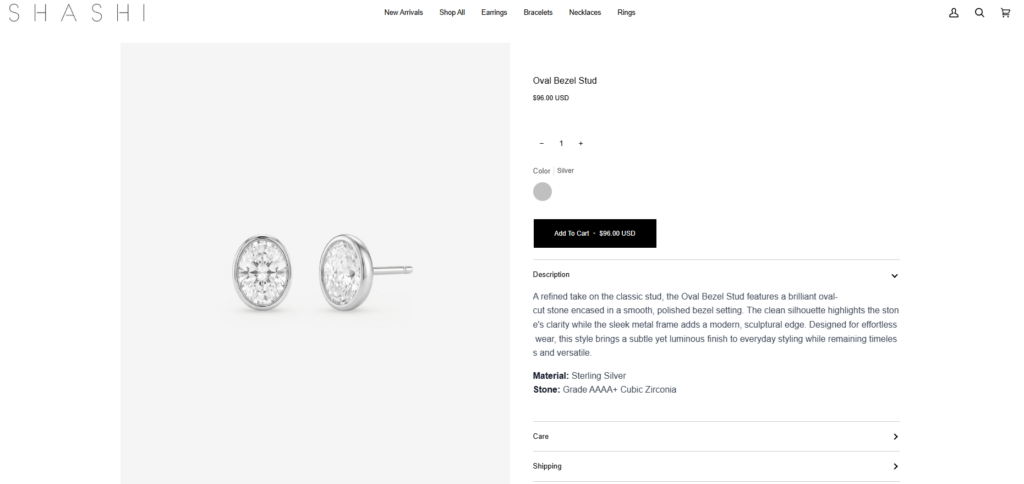 Designing a Luxury Jewelry Shopify Experience-Product Page Design-Turning Interest Into Purchase Intent