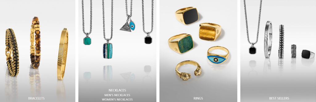 The Shopify Design Behind a Million-Dollar Jewelry Look-Homepage Design Strategy-Homepage Collection Entry