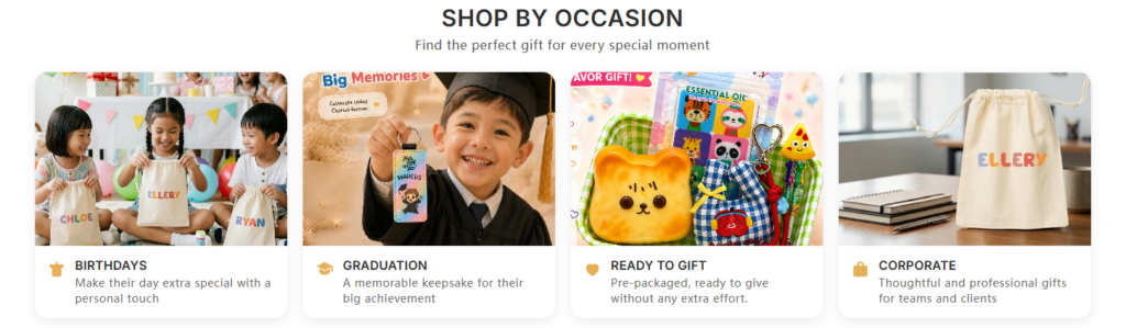 Gift-Oriented Shopify UX Designed for Emotional Commerce-Shop by Occasion: Designing Around Real-Life Intent