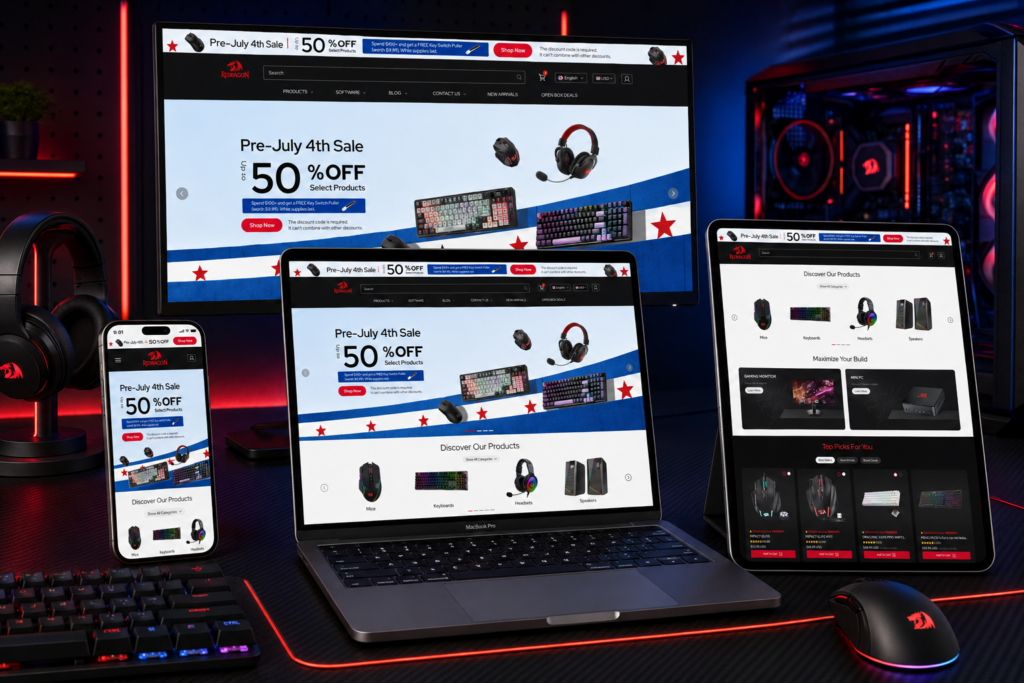 A Shopify Gaming Peripherals Website Built To Win