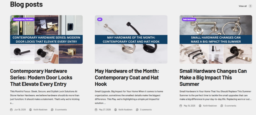 Designing a High-Converting Shopify Hardware Experience-Blog Section: Building Authority Through Education