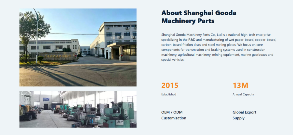 Industrial WordPress Website Built for Friction Disc Buyers-About Section: Building Company Credibility