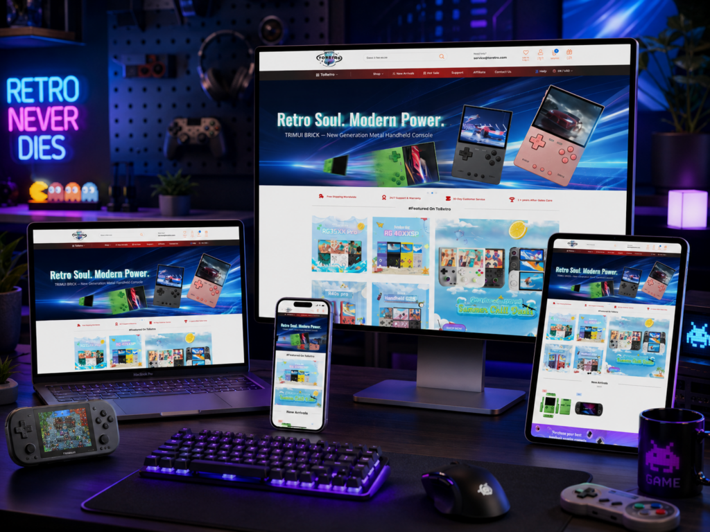 Inside ToRetro’s Retro Gaming Shopify Store Design