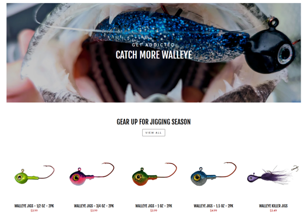 Shopify Fishing Store Design That Hooks Anglers-Catch More Walleye: Building Excitement Around Jigging Season