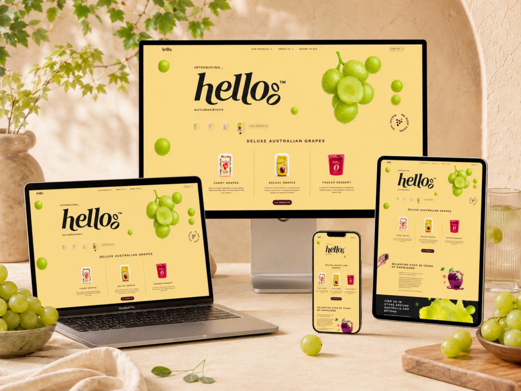 How This WordPress Grape Website Sells Freshness