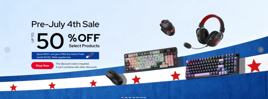 A Shopify Gaming Peripherals Website Built To Win-Promotion First: Creating Immediate Buying Energy