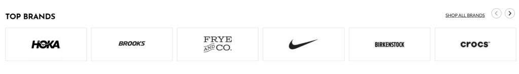 How Shoe Station Designs Footwear Shopping For Conversion-Why The “Top Brands” Section Builds Trust Quickly
