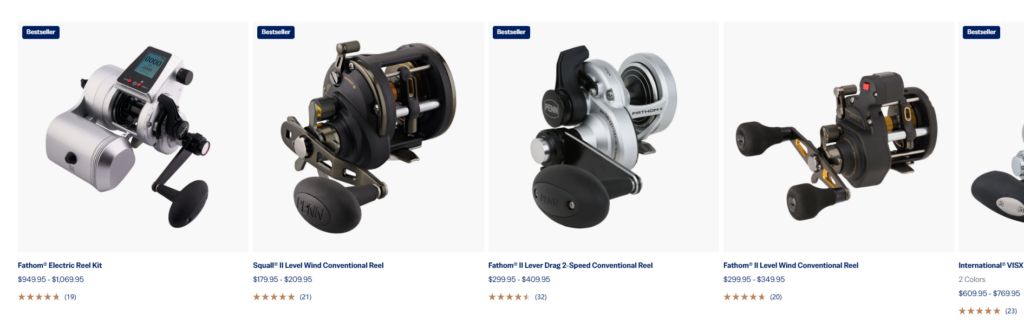 How PENN Builds a Powerful Shopify Fishing Store-Product Listing Built for Fast Comparison