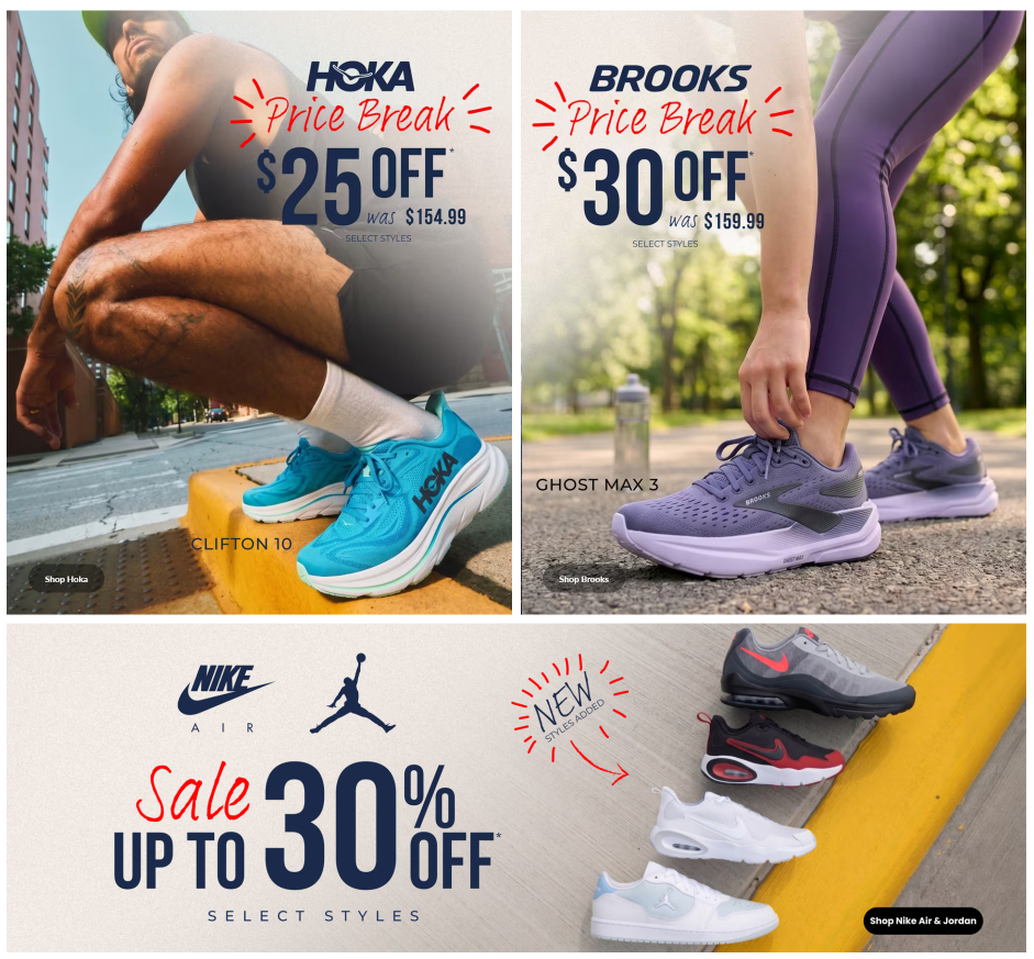 How Shoe Station Designs Footwear Shopping For Conversion-Why Brand Deal Blocks Create Campaign Energy