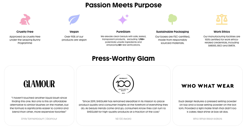 Why SHEGLAM Turns Beauty Into Shopping Stories-Passion Meets Purpose: Communicating Values and Credibility