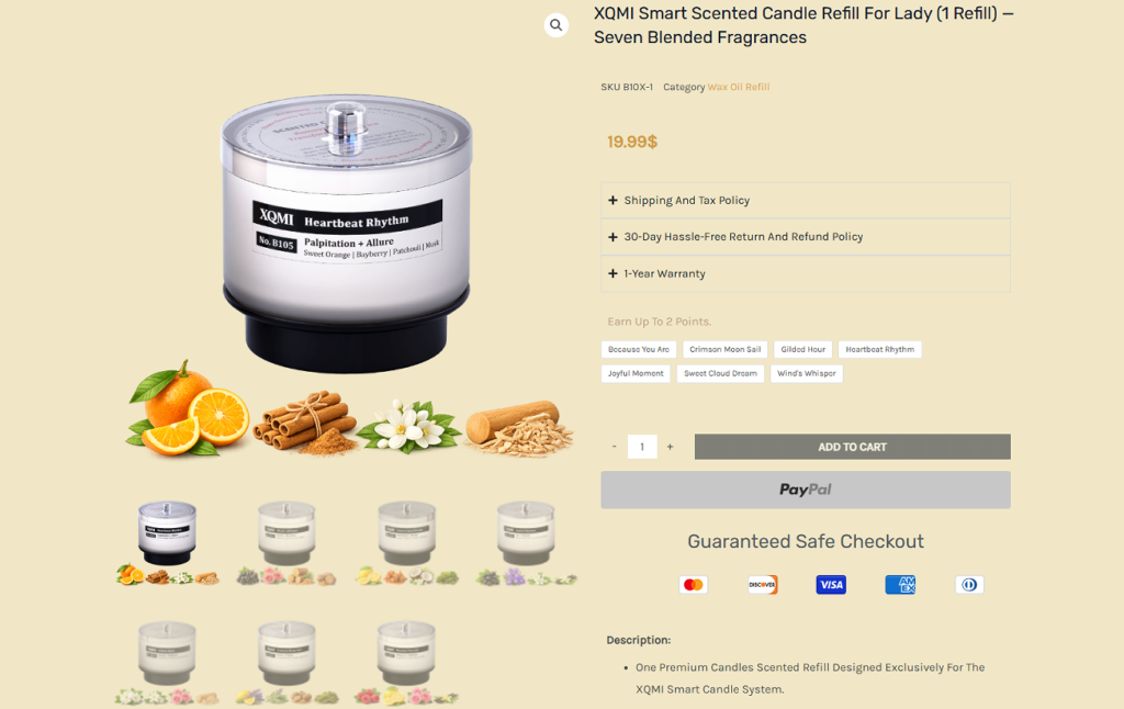 This WordPress Aromatherapy Store Is Breaking Design Rules-Product Page – Full Conversion Engine