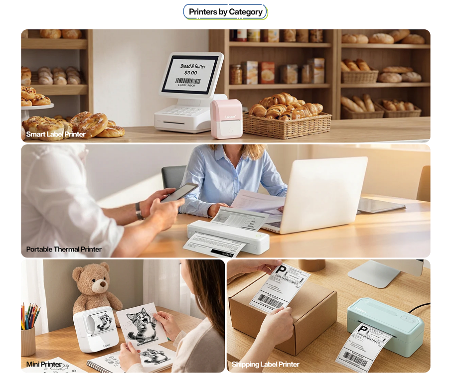Designing a Softer Shopify Printer Shopping Experience-Printers by Category: Making the Product System Easy to Browse