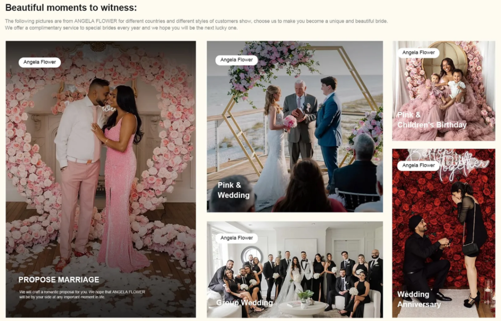 A Shopify Wedding Flower Store Built to Sell-About Us Page: Building Brand Authority