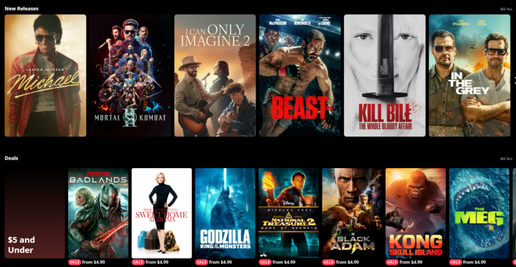 How Smart Movie Website Design Builds Engagement-New Releases and Deals: Designing for Two User Intentions