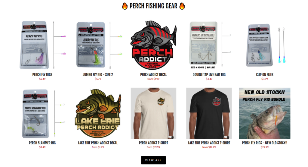 Shopify Fishing Store Design That Hooks Anglers-Perch Fishing Gear Grid: Turning Brand Energy Into Products