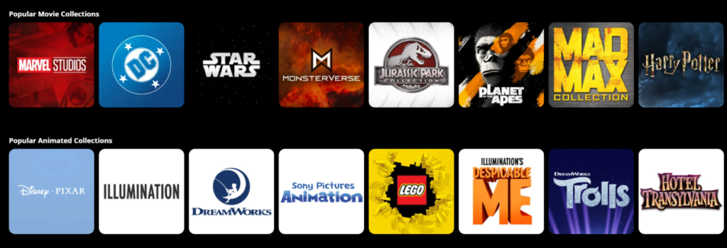 How Smart Movie Website Design Builds Engagement-Popular Movie Collections and Animated Collections: Designing Around Brand Recognition