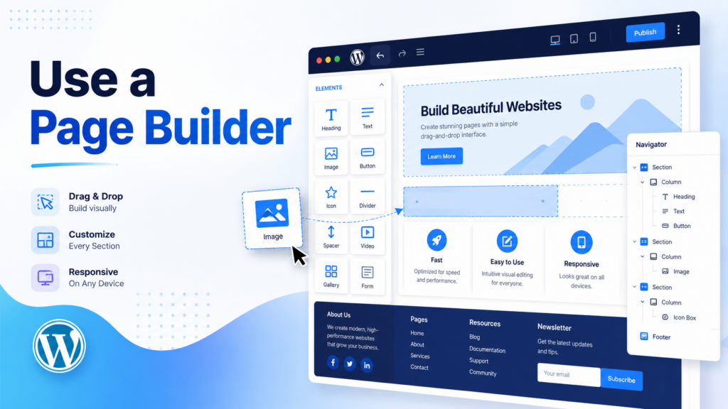 How to Change Footer in WordPress: Complete Beginner Guide-Use a Page Builder