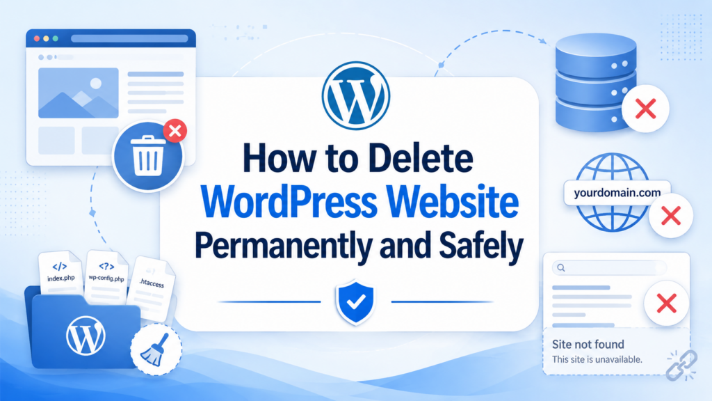 How to Delete WordPress Website Permanently and Safely