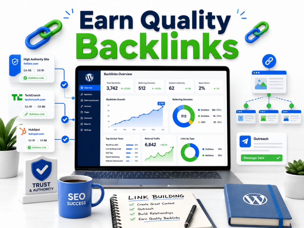 How to Improve SEO Ranking on WordPress-Earn Quality Backlinks