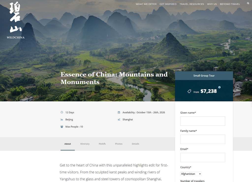 How WildChina Turns Travel Into Storytelling-The Blog Detail Page Becomes a Planning Tool