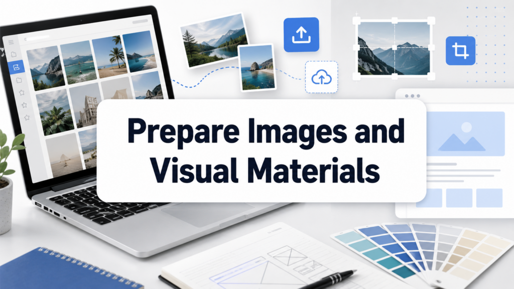 How to Start a WordPress Website From Scratch-Prepare Images and Visual Materials