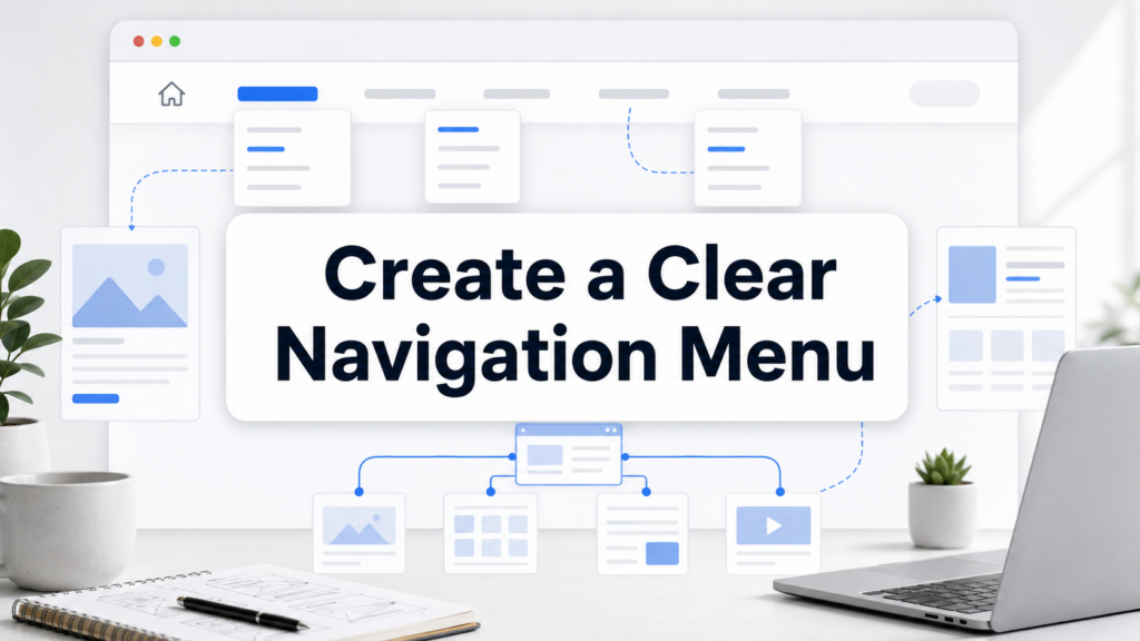 How to Start a WordPress Website From Scratch-Create a Clear Navigation Menu
