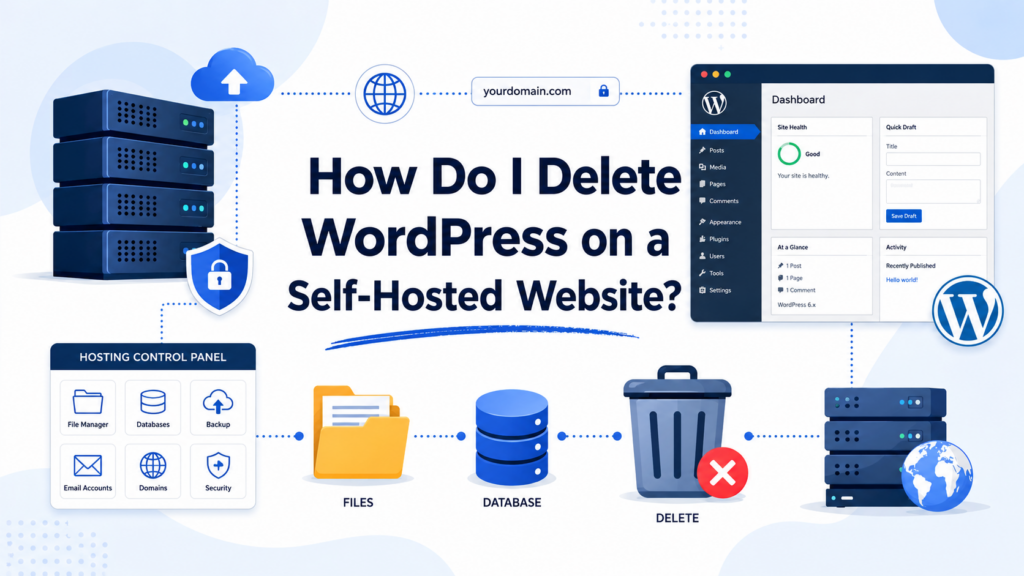 How Do I Delete WordPress Without Losing Important Data-How Do I Delete WordPress on a Self-Hosted Website?