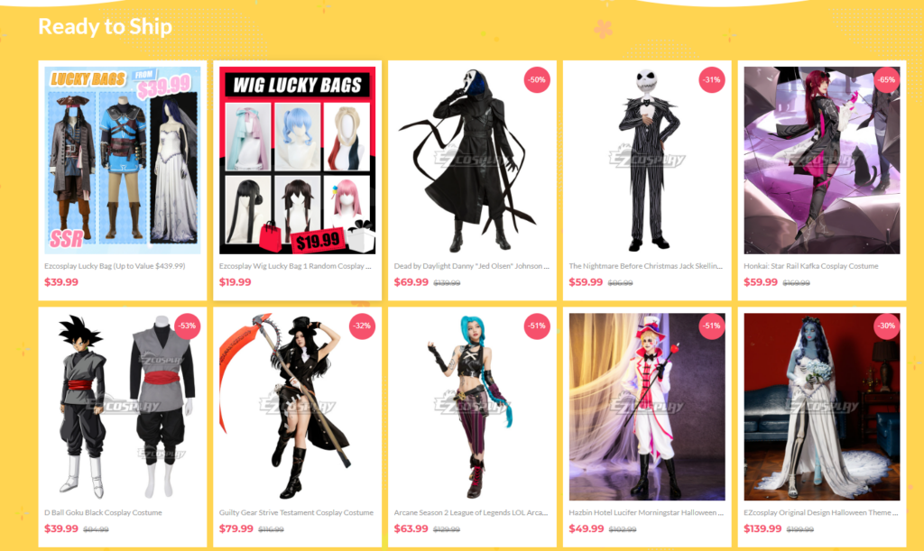 Building a Scalable Cosplay E-Commerce Experience-Homepage Design and Build-Homepage Layout Planning-Promotional Product Blocks