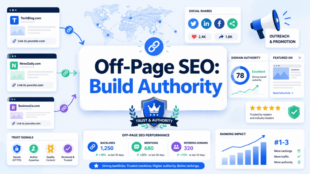 How to Improve WordPress SEO and Get More Traffic-Off‑Page SEO: Build Authority
