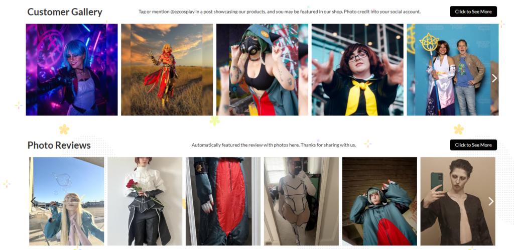 Building a Scalable Cosplay E-Commerce Experience-Homepage Design and Build-Homepage Layout Planning-Trust and Service Information