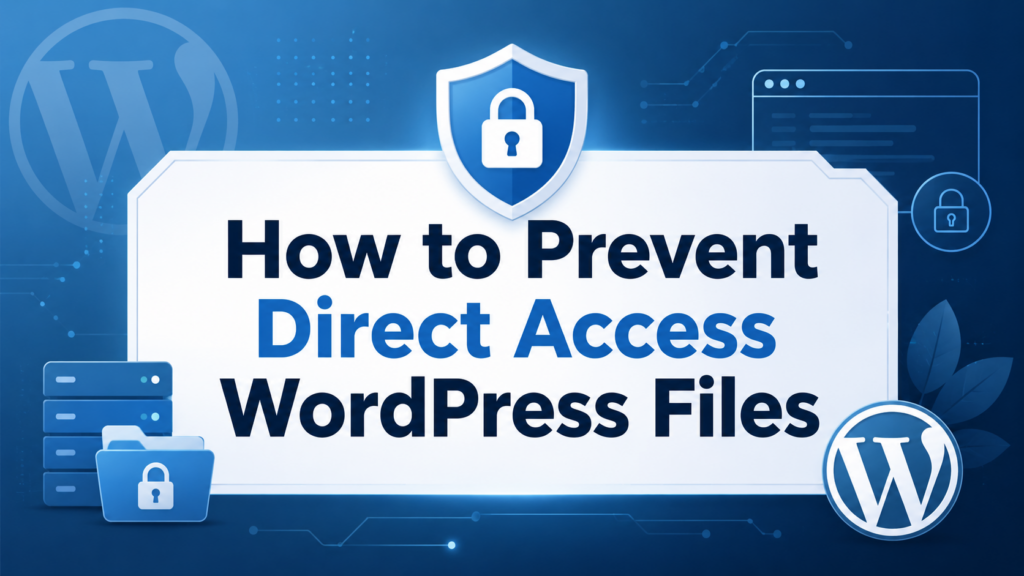 How to Prevent Direct Access WordPress Files