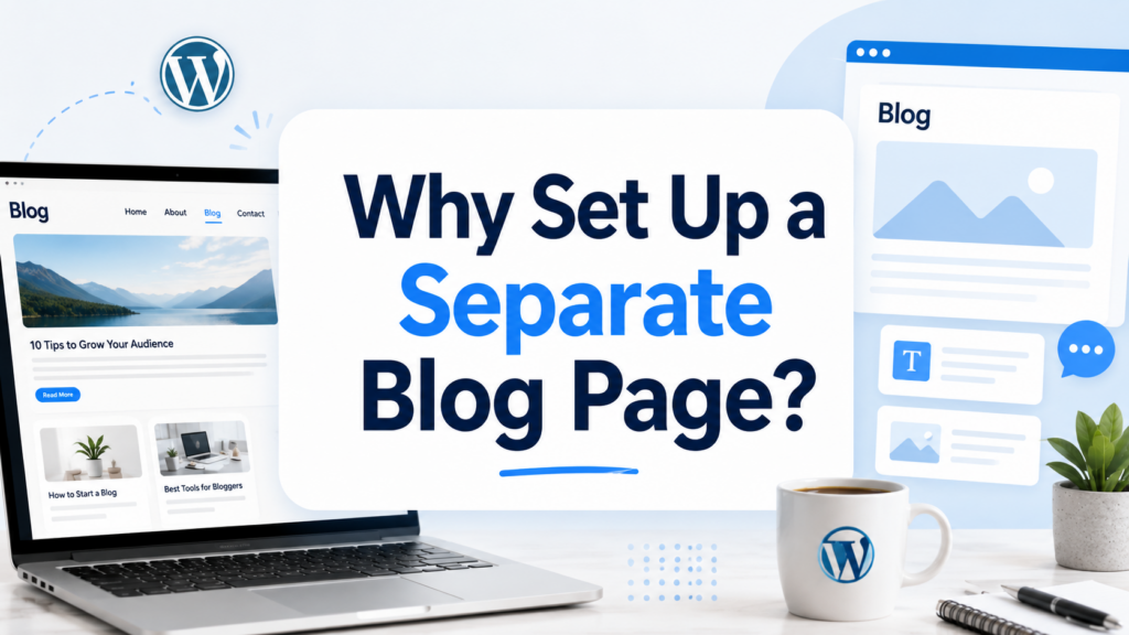 How to Set Up a Blog on WordPress-Why Set Up a Separate Blog Page?