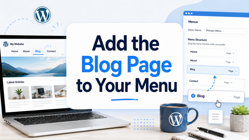 How to Set Up a Blog on WordPress-Add the Blog Page to Your Menu