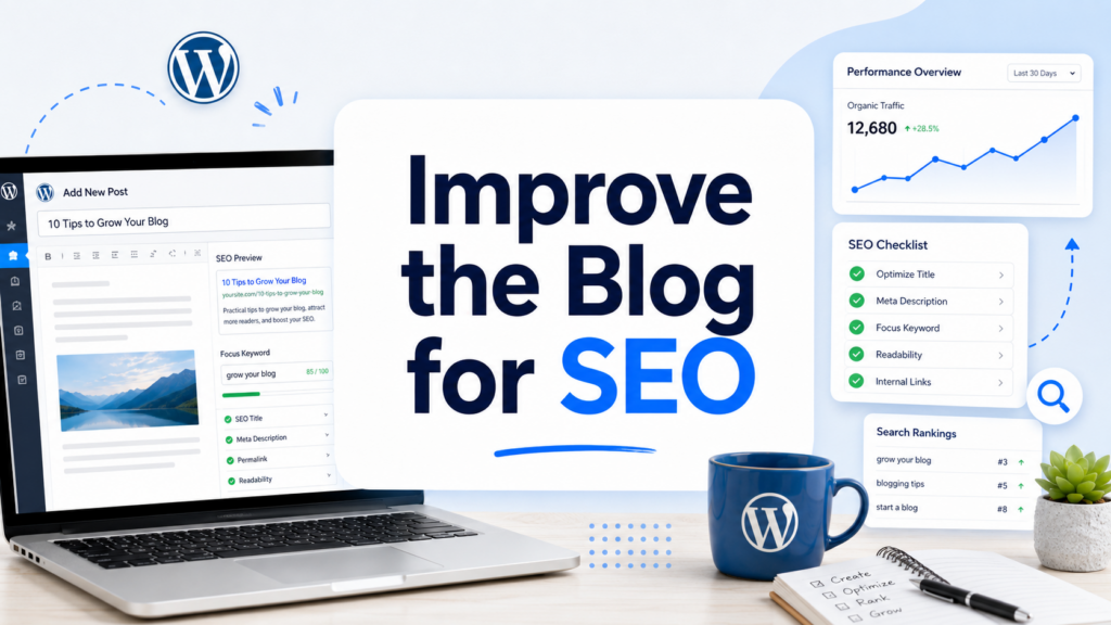 How to Set Up a Blog on WordPress-Improve the Blog for SEO