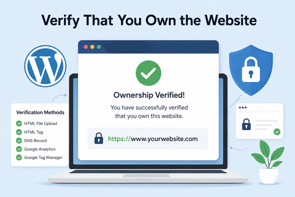 How to Submit Site to Google With WordPress-Verify That You Own the Website