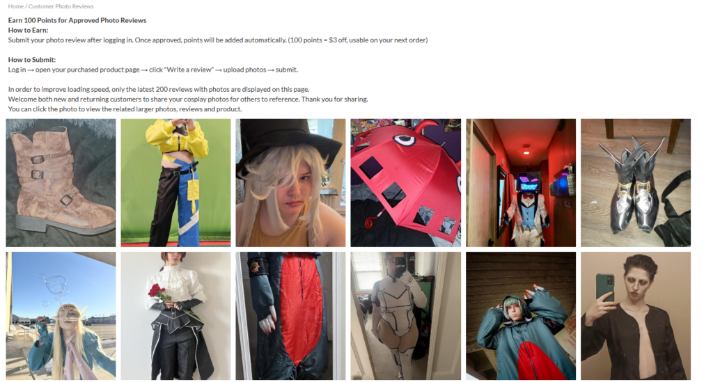 Building a Scalable Cosplay E-Commerce Experience-Homepage Design and Build-Customer Review Page Strategy