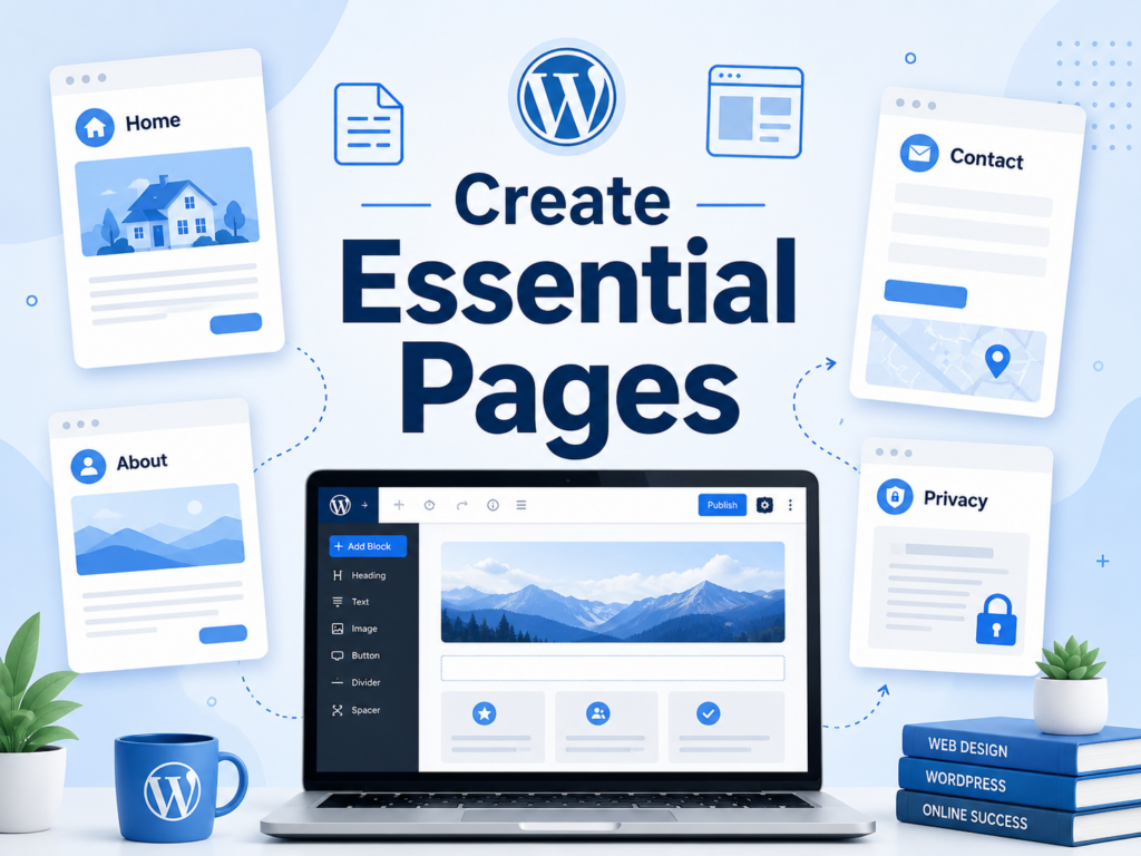 How Do I Start a WordPress Blog?-Create Essential Pages