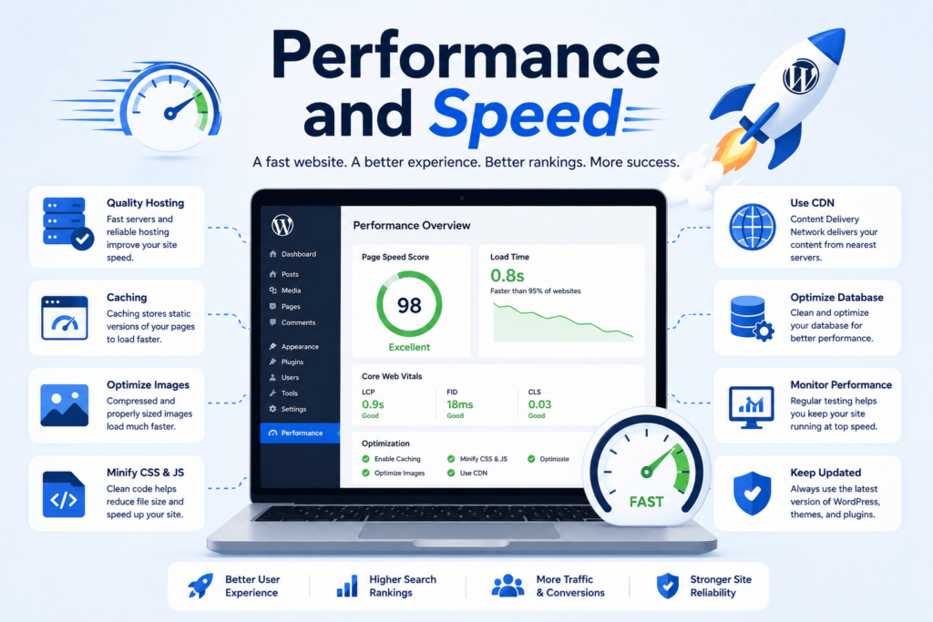 How Does WordPress Work? A Beginner-Friendly Guide-Performance and Speed