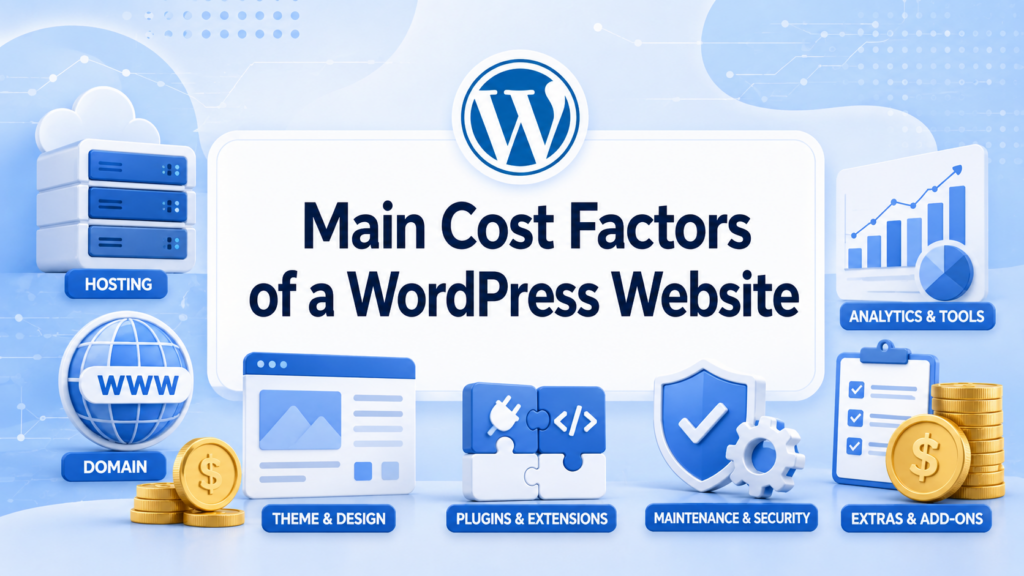 How Much Is WordPress? A Practical Cost Guide-Main Cost Factors of a WordPress Website
