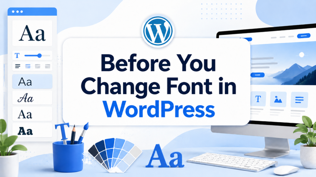 How to Change Font in WordPress Easily-Before You Change Font in WordPress