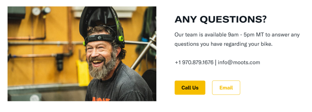 How Cycling Builds Trust Through Website Design-Core Design Analysis: Why The Website Works-Contact Section: Making Support Feel Human