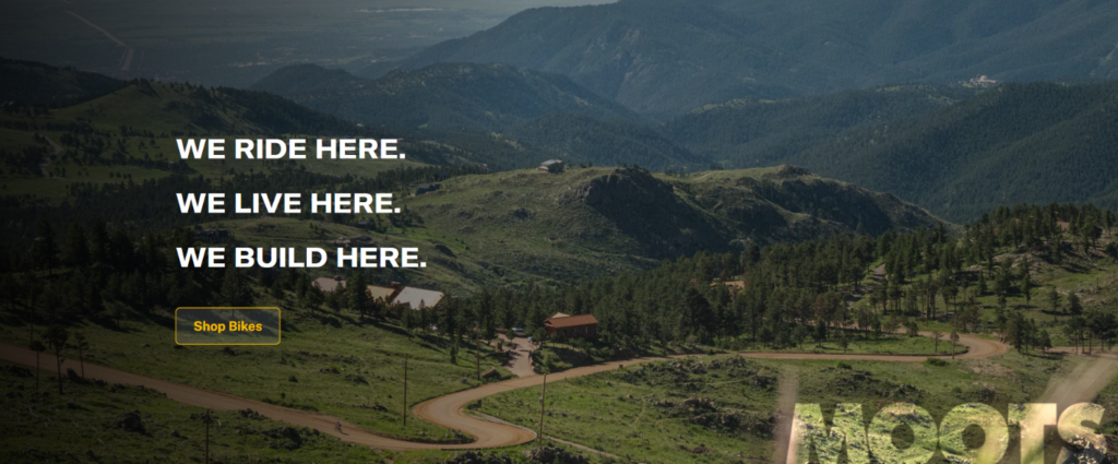 How Cycling Builds Trust Through Website Design-About Us Page: Building A Complete Brand Story-Opening Banner: Place As Brand Identity