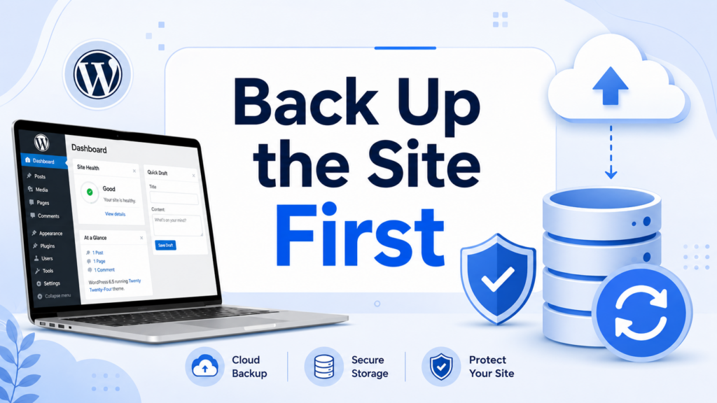 How Do You Delete a WordPress Site Safely?-Back Up the Site First